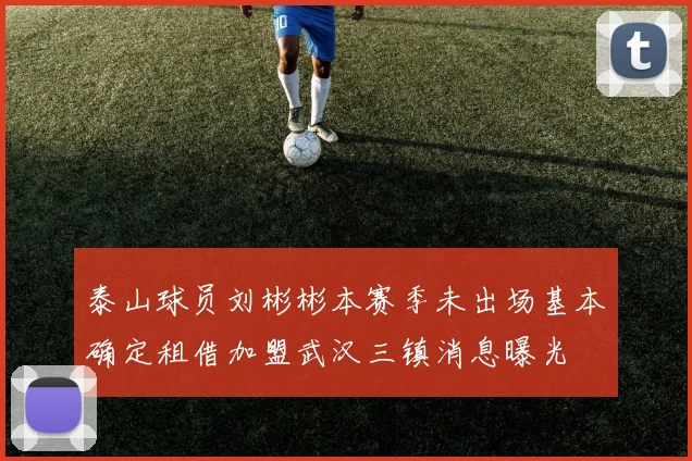 泰山球员刘彬彬本赛季未出场基本确定租借加盟武汉三镇消息曝光